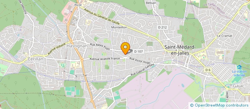 localisation de l'entreprise MADAME ELODIE HAZERA  SAINT-MEDARD-EN-JALLES