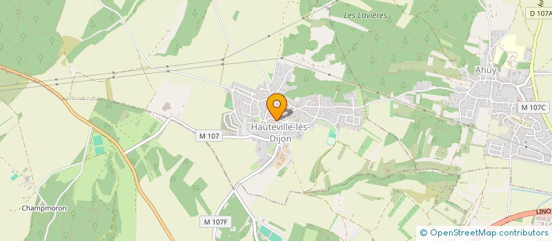 localisation de l'entreprise MADAME ELODIE HEDUE  HAUTEVILLE-LES-DIJON