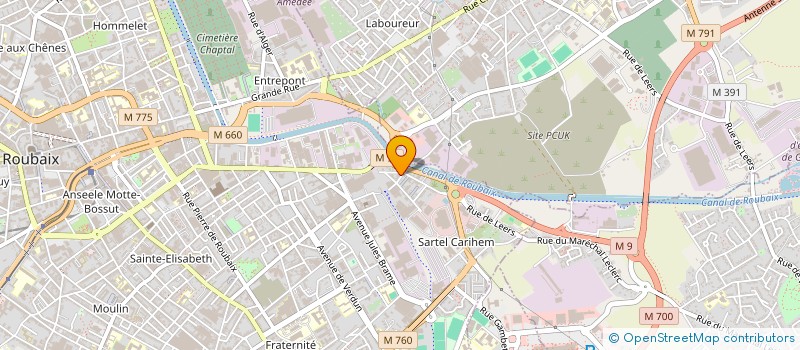 localisation de l'entreprise MADAME ELODIE HENNEBO à ROUBAIX