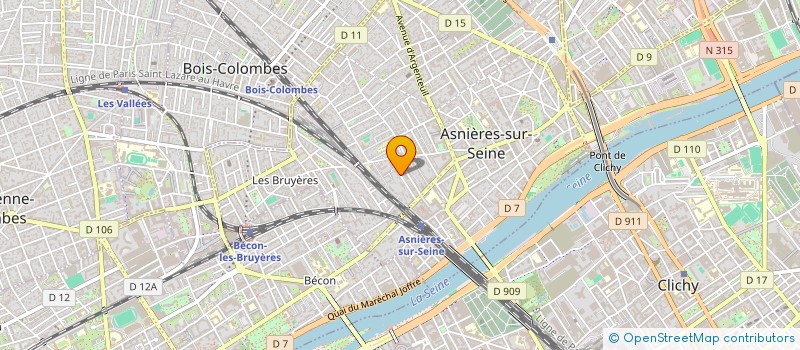 localisation de l'entreprise MADAME ELODIE HENNEQUIN à ASNIERES-SUR-SEINE