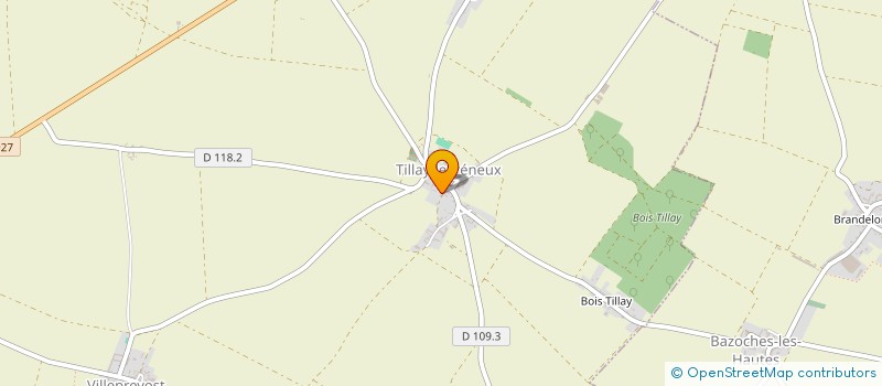 localisation de l'entreprise MADAME ELODIE HENNINOT à TILLAY-LE-PENEUX