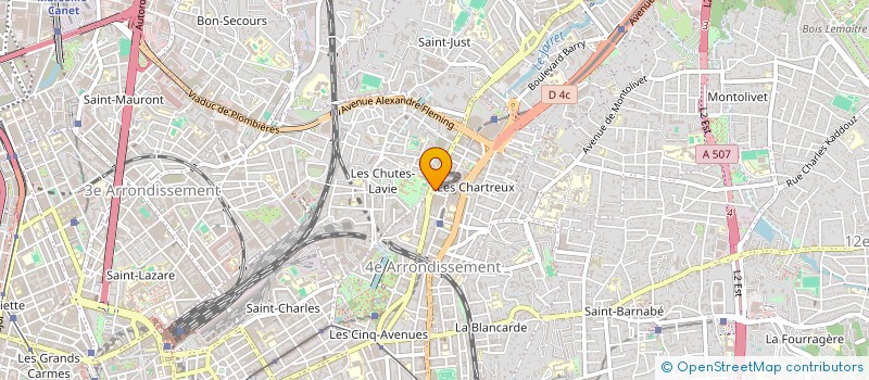 localisation de l'entreprise MADAME ELODIE HENNION à MARSEILLE