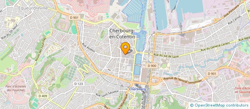 localisation de l'entreprise MADAME ELODIE HENRY à CHERBOURG-EN-COTENTIN