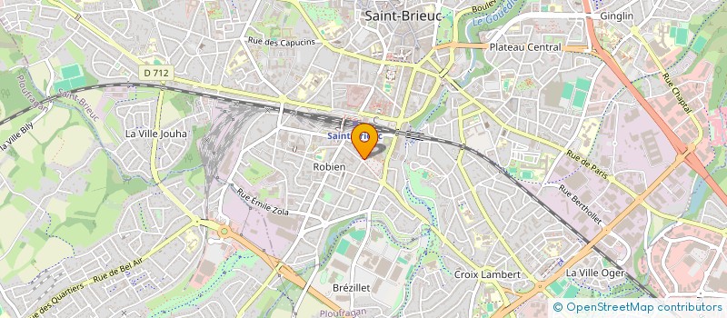localisation de l'entreprise MADAME ELODIE HENRY  SAINT-BRIEUC