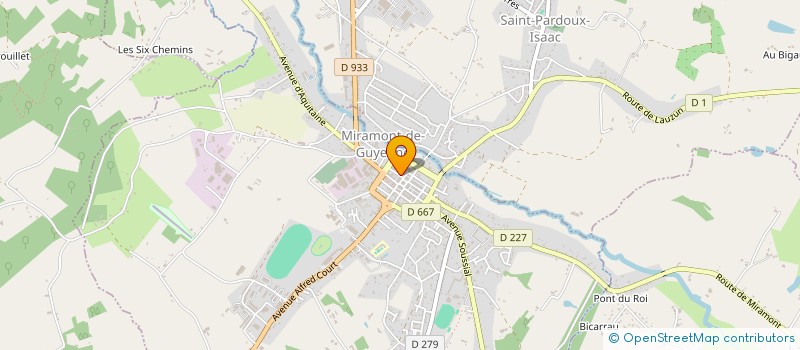 localisation de l'entreprise MADAME ELODIE HERAULT  MIRAMONT-DE-GUYENNE