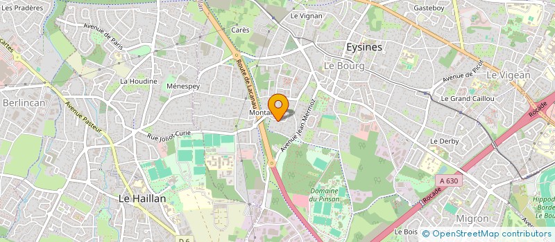 localisation de l'entreprise MADAME ELODIE HERNANDEZ  EYSINES