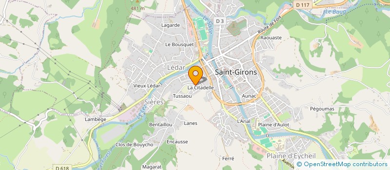 localisation de l'entreprise MADAME ELODIE HEUILLET à SAINT-GIRONS