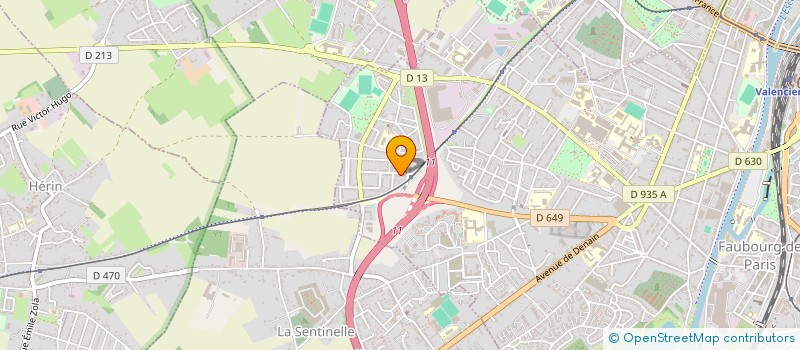 localisation de l'entreprise MADAME ELODIE HOLAIND  VALENCIENNES