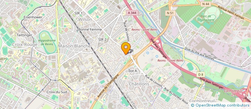 localisation de l'entreprise MADAME ELODIE HUBERT  REIMS