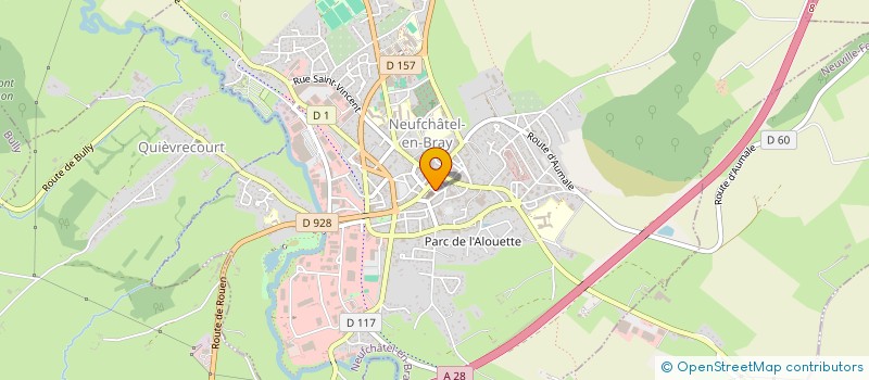 localisation de l'entreprise MADAME ELODIE HUE  NEUFCHATEL-EN-BRAY