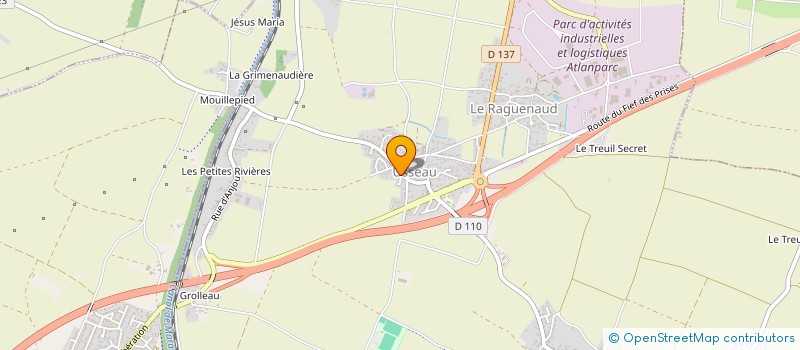 localisation de l'entreprise MADAME ELODIE HUGON  SAINTE-SOULLE