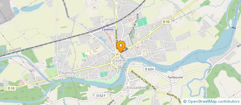 localisation de l'entreprise MADAME ELODIE HUGUENOT  CAZERES