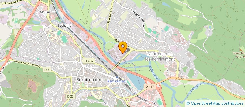 localisation de l'entreprise MADAME ELODIE HUGUIN  SAINT-ETIENNE-LES-REMIREMONT