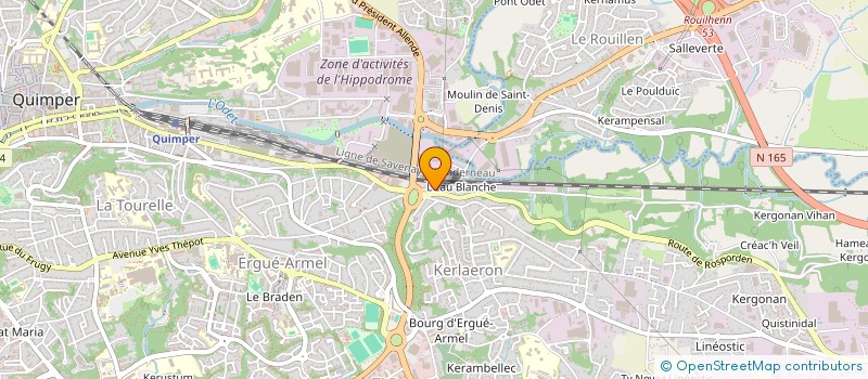 localisation de l'entreprise MADAME ELODIE HUS à QUIMPER