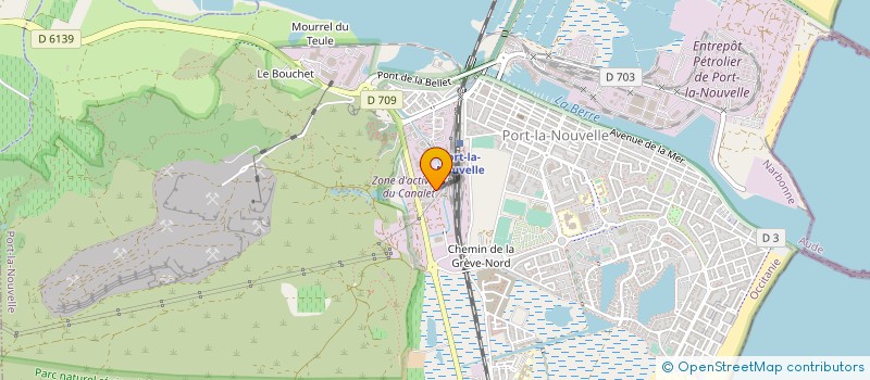 localisation de l'entreprise MADAME ELODIE JACQUEAU  PORT-LA-NOUVELLE