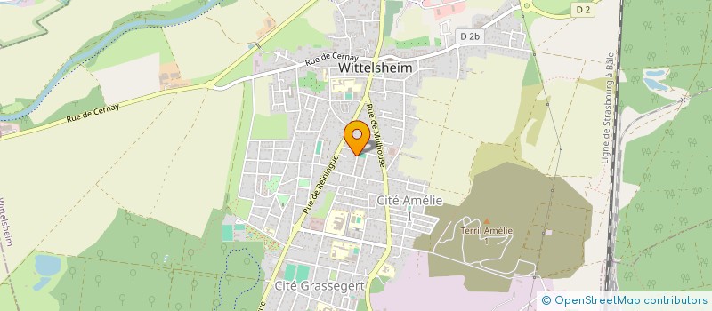 localisation de l'entreprise MADAME ELODIE JAEGER à WITTELSHEIM