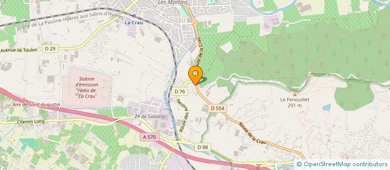 localisation de l'entreprise MADAME ELODIE JAOUEN  LA CRAU