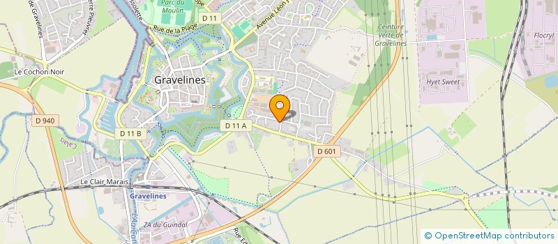 localisation de l'entreprise MADAME ELODIE JARRY à GRAVELINES