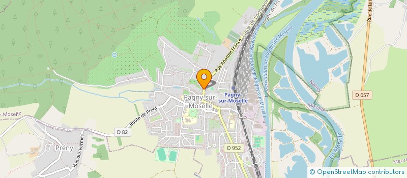 localisation de l'entreprise MADAME ELODIE JEANCLAUDE  PAGNY-SUR-MOSELLE