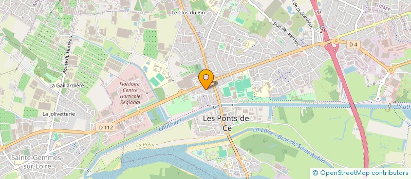 localisation de l'entreprise MADAME ELODIE JEANNETEAU  LES PONTS-DE-CE