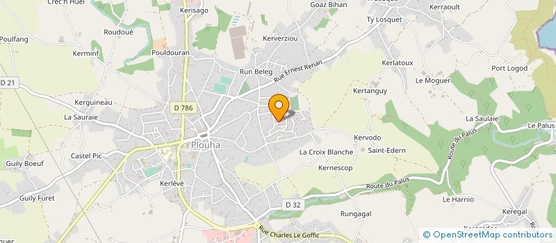 localisation de l'entreprise MADAME ELODIE JEGU  PLOUHA