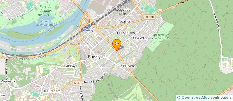 localisation de l'entreprise MADAME ELODIE JOLY  POISSY