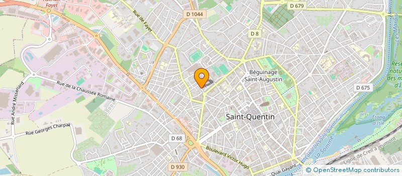 localisation de l'entreprise MADAME ELODIE JOLY à SAINT-QUENTIN