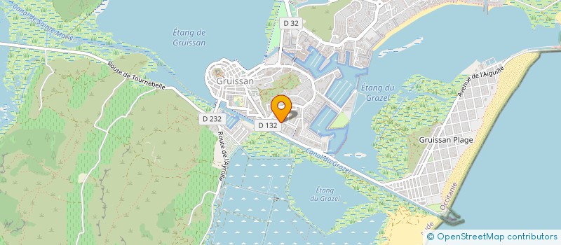 localisation de l'entreprise MADAME ELODIE JORDAN  GRUISSAN