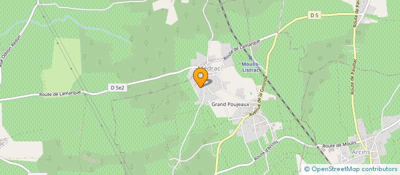 localisation de l'entreprise MADAME ELODIE JORGE  MOULIS-EN-MEDOC