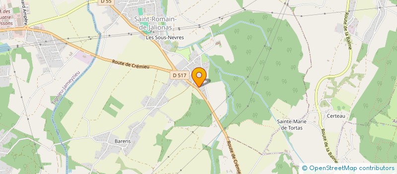 localisation de l'entreprise MADAME ELODIE JOSSERAND  SAINT-ROMAIN-DE-JALIONAS