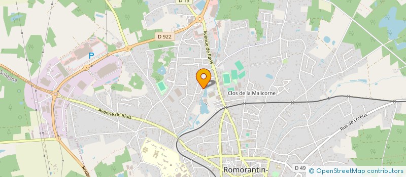 localisation de l'entreprise MADAME ELODIE JOUANNEAU  ROMORANTIN-LANTHENAY