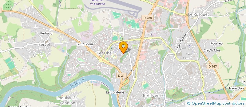 localisation de l'entreprise MADAME ELODIE JOUHAUD à LANNION
