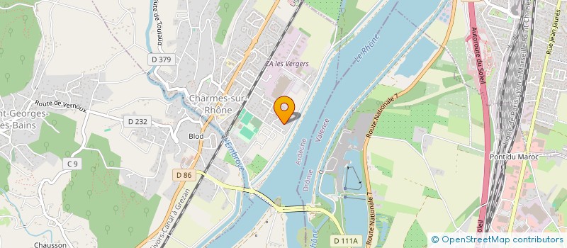 localisation de l'entreprise MADAME ELODIE JUET  CHARMES-SUR-RHONE