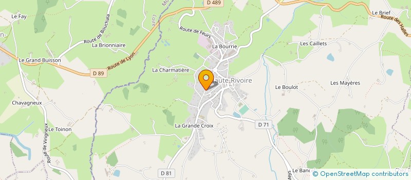 localisation de l'entreprise MADAME ELODIE JULIEN à HAUTE-RIVOIRE