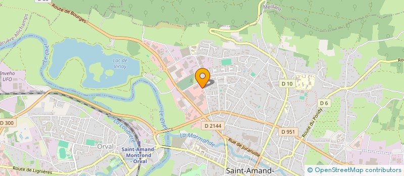 localisation de l'entreprise MADAME ELODIE JULIEN  SAINT-AMAND-MONTROND