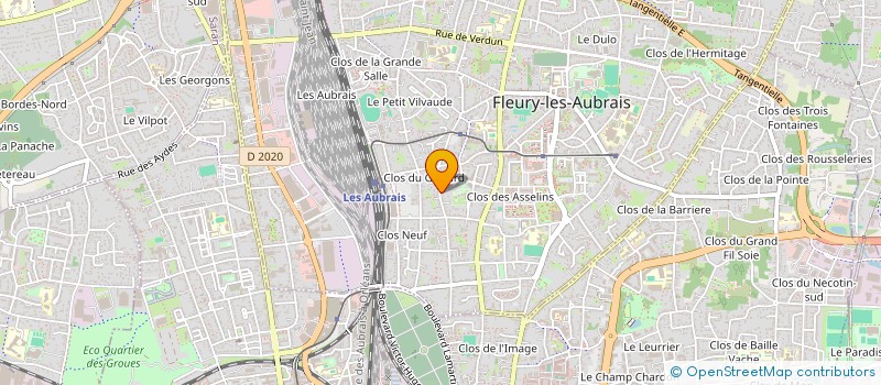localisation de l'entreprise MADAME ELODIE JUSTE à FLEURY-LES-AUBRAIS