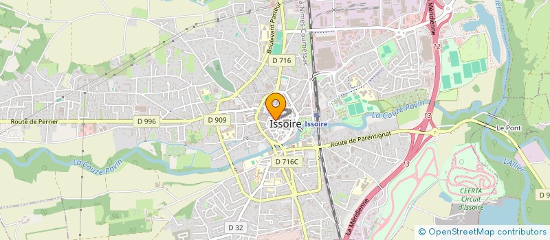 localisation de l'entreprise MADAME ELODIE KADJOMOU  ISSOIRE