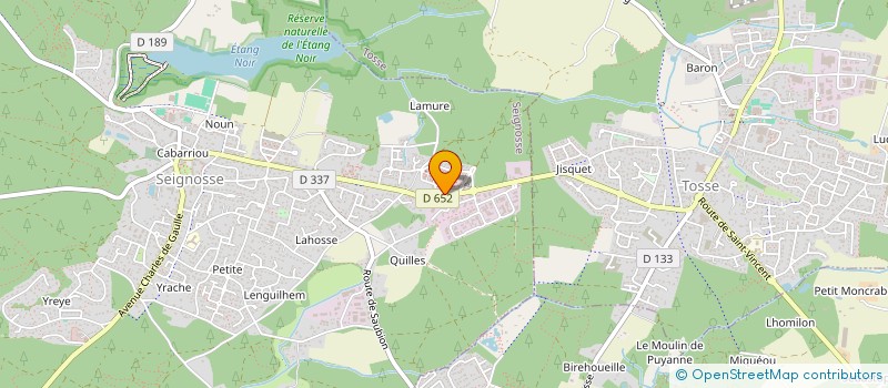 localisation de l'entreprise MADAME ELODIE KASIANENKO  SEIGNOSSE