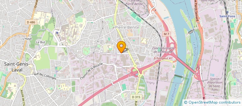 localisation de l'entreprise MADAME ELODIE KBIDI  OULLINS-PIERRE-BENITE