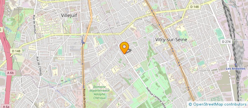 localisation de l'entreprise MADAME ELODIE KOVACIC à VITRY-SUR-SEINE
