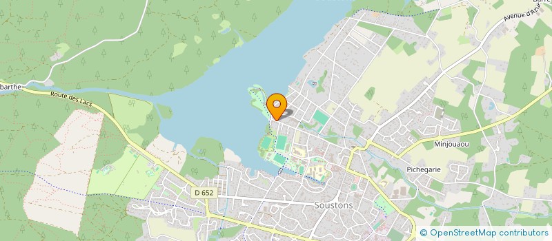 localisation de l'entreprise MADAME ELODIE LABADIE  SOUSTONS