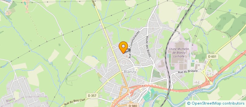 localisation de l'entreprise MADAME ELODIE LABRUT  BLANZY