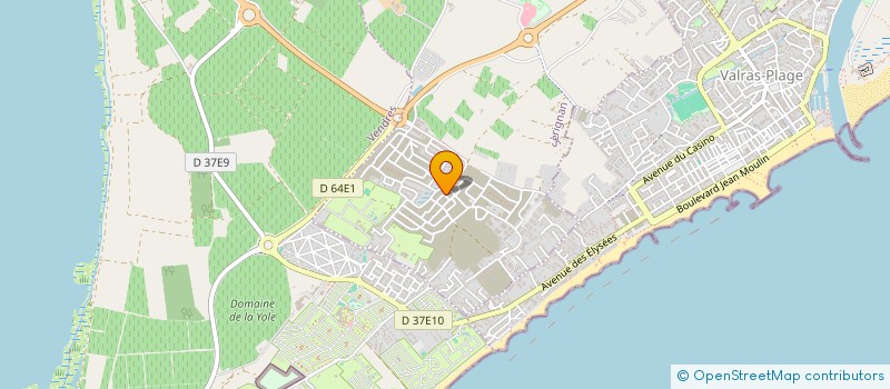 localisation de l'entreprise MADAME ELODIE LACERDA  SERIGNAN