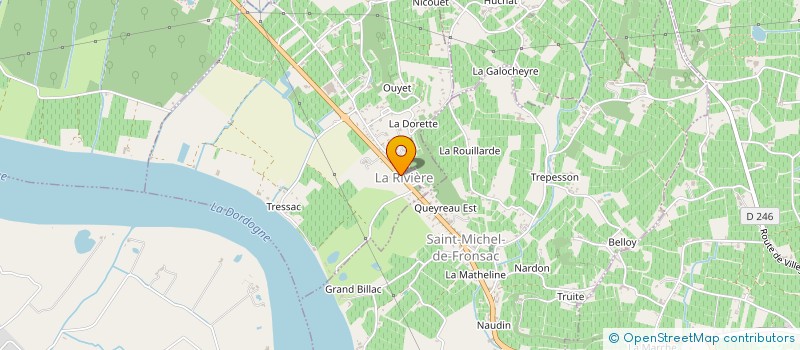 localisation de l'entreprise MADAME ELODIE LACOMBE à LA RIVIERE