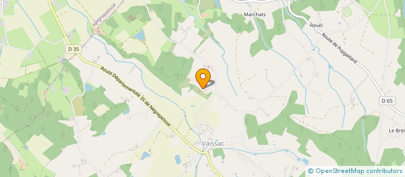 localisation de l'entreprise MADAME ELODIE LAFITTE  VAISSAC