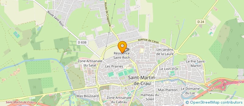 localisation de l'entreprise MADAME ELODIE LAFORET à SAINT-MARTIN-DE-CRAU