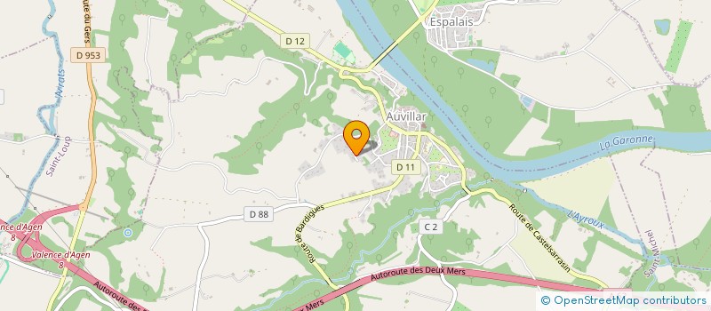 localisation de l'entreprise MADAME ELODIE LAGARDE  AUVILLAR