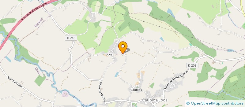 localisation de l'entreprise MADAME ELODIE LAGOURGUE  CAUBIOS-LOOS