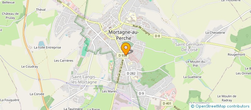 localisation de l'entreprise MADAME ELODIE LAGUERRE à MORTAGNE-AU-PERCHE