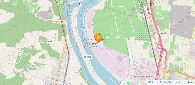 localisation de l'entreprise MADAME ELODIE LAM KAM CHEUNG  PORTES-LES-VALENCE